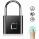 thumbnail image 1 of Fingerprint Padlock, Super Waterproof, Keyless, Usb Rechargeable, Indoor/outdoor, Black, 1 of 4