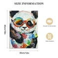 thumbnail image 2 of JEUXUS Colorful Cartoon Animal Wall Art Canvas Print Funny Cute Panda Frog Pig Orangutan Pictures for Kids Bedroom Nursery Decor Artwork Framed 4, 2 of 5