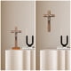 thumbnail image 3 of Crucifijo de pared KUXBET Cruz de pie de Jesucristo católico de 25 cm, 3 of 9