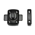 thumbnail image 4 of Rotate Bolt Latch 42x30mm Zinc Alloy Gate Latches Door Slide Lock 2 Pcs (Black), 4 of 4