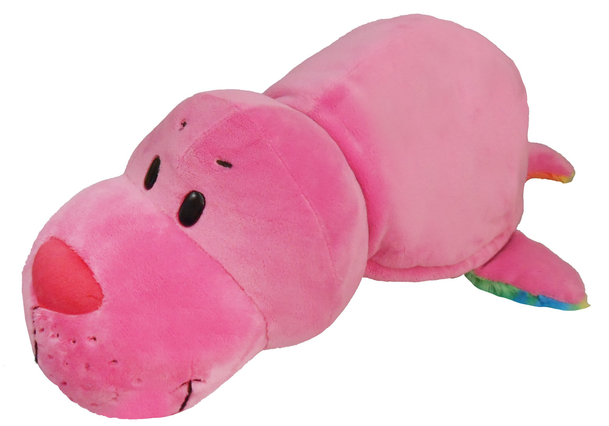 NEW 16" Flip A Zoo Rainbow Dolphin Pink Seal Stuffed Animal FLIPAZOO plush toy 