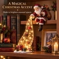 thumbnail image 6 of Christmas Shelf-Edge Lighted Scene Decor, Glowing Holiday Shelf Display for Christmas, Magical Waterfall String Light Christmas Tabletop & Bookshelf Decor for Cabinet & Fireplace (A), 6 of 6