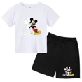 thumbnail image 3 of Camiseta y pantalones cortos con estampado de Mickey Mouse de verano para niños y adolescentes, traje de 2 piezas, ropa deportiva informal para niños y niñas, conjunto de moda Sunshine, 3 of 5