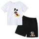thumbnail image 3 of Camiseta y pantalones cortos con estampado de Mickey Mouse de verano para niños y adolescentes, traje de 2 piezas, ropa deportiva informal para niños y niñas, conjunto de moda Sunshine, 3 of 5