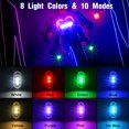 thumbnail image 2 of Luces estroboscópicas LED inalámbricas Aukmak 8 colores con mando a distancia, 2 of 8