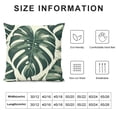 thumbnail image 5 of COMIO  Farmhouse Pillow Covers Tropical Palm Leaves Lumbar Pillow Covers Home Decorative Cushion Case for Sofa Couch Housewarming Gifts Family Room Décor White, 5 of 5