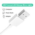 thumbnail image 4 of Vanity Lights, LED Vanity Make Up Light Strip Lights with Touch Switch Adjustable Brightness USB Mirror Lights Flexible Strip Light Table Set for Makeup Vanity Table Bathroom, 4 of 7