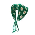 thumbnail image 2 of Helii Crochet Triangle Head Scarf for Women – Handmade Knitted Boho Bandana Hair Wrap, Floral Embroidery Hollow Out Hair Scarf, Adjustable Tie Back Kerchief Blackish Green,One Size, 2 of 7
