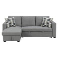 thumbnail image 3 of Artum Hill Paradiso Fossil Gray 87.5" Reversible Pop-Up Sleeper Sectional, 3 of 6