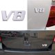 thumbnail image 1 of Etiqueta engomada de la insignia del emblema de la tapa del maletero de la etiqueta engomada de la puerta trasera del coche V8 del metal cromado 3D Tmvgtek Autopartes, 1 of 6
