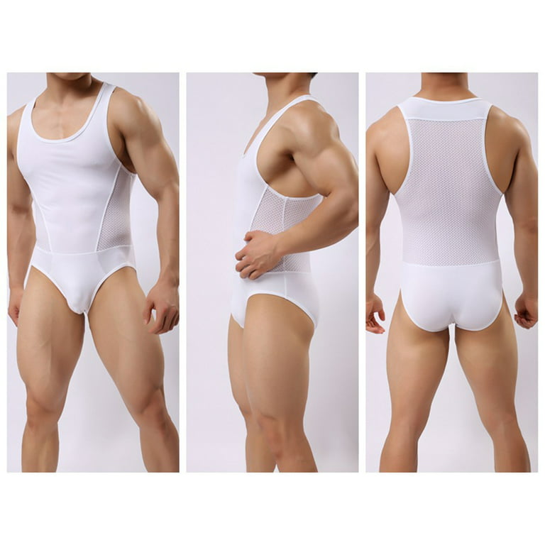 Men's Bodysuit High Elasticity One-piece Shirt Body Shaper Slim