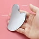 thumbnail image 5 of Nvzi Herramientas faciales Gua Sha de acero inoxidable, herramienta de masaje de raspado Guasha de metal, raspador de masaje de drenaje linfático para rostro, ojos, cuello y cuerpo, 5 of 5
