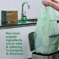 thumbnail image 3 of Home Compostable Trash Bags, 13 Gallon Tall Kitchen Rubbish Extra Strong & Quickly Breaks Down, 50 Count, 3 of 4