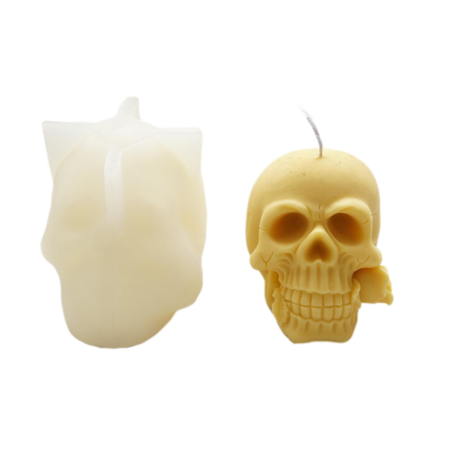 Diy Relief Skull Silicone Mold Candle Resin Model Making Candle Crafts Mould 