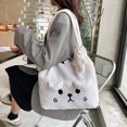 thumbnail image 2 of Bolso de hombro con orejas de oso de peluche, bolso de mano de moda para mujer, 2 of 6