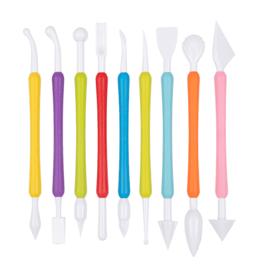 CCOCC 9Pcs Clay Tools for Kids,Perfect for Cake Decoration Dry Clay Tool Set,Ideal for Clay Sculpting Sculpting Tool for Pottery,Circle