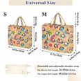 thumbnail image 2 of FORMRS Womens Corduroy Tote Bag Crossbody Shoulder Purse Handbag with Detachable Strap, Penguins Beach Pattern, 2 of 6