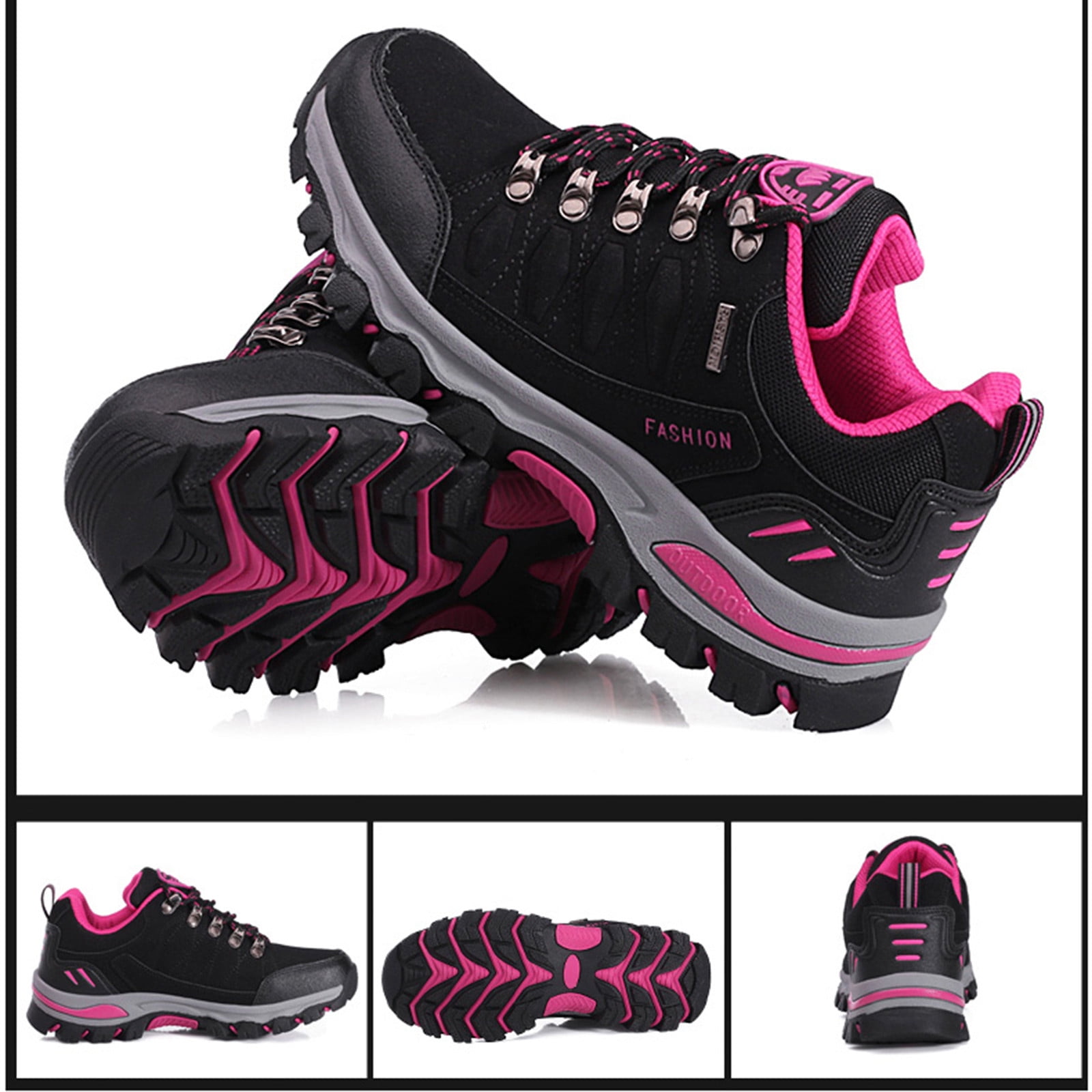 asdoklhq Sneakers for Women Wide,Women Outdoor Sports Climbing Hiking Shoes Waterproof Trekking Sneakers
