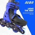 thumbnail image 2 of Yvolution Neon Kids Roller Skates Inline Size 3-6, One Pair, Skates for Boys and Girls, Blue, 2 of 7