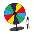 thumbnail image 3 of GUOOL Roue de Prix Rotative Colorée DIY avec Support de Base Effaçable Jeu de Fortune 10 Compartiments Base Ronde, 3 of 9