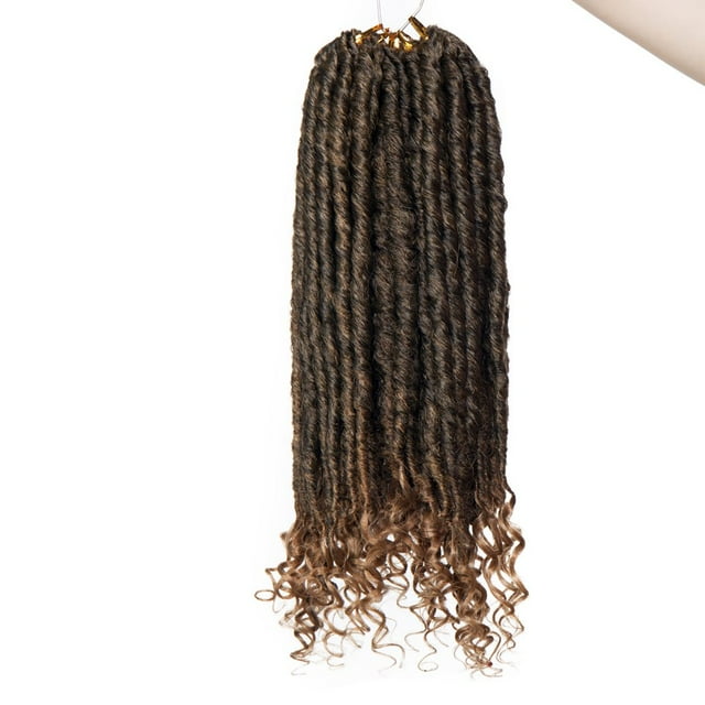 MesaSe 3 Packs Afro Faux Locs Crochet Hair Extension with Curly Synthetic Crochet Braids Hair for Women