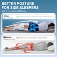 thumbnail image 5 of KAIPARA Knee Pillow for Side Sleepers, Memory Foam Knee Support Pillow, Comfortable Leg Pillow for Side Sleeping with Adjustable Strap,Relief for Sciatica, Back, HIPS, Knees, Joints, 5 of 8