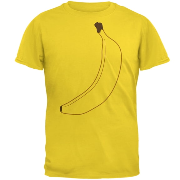 Halloween Fruit Banana Costume Mens T Shirt Yellow SM