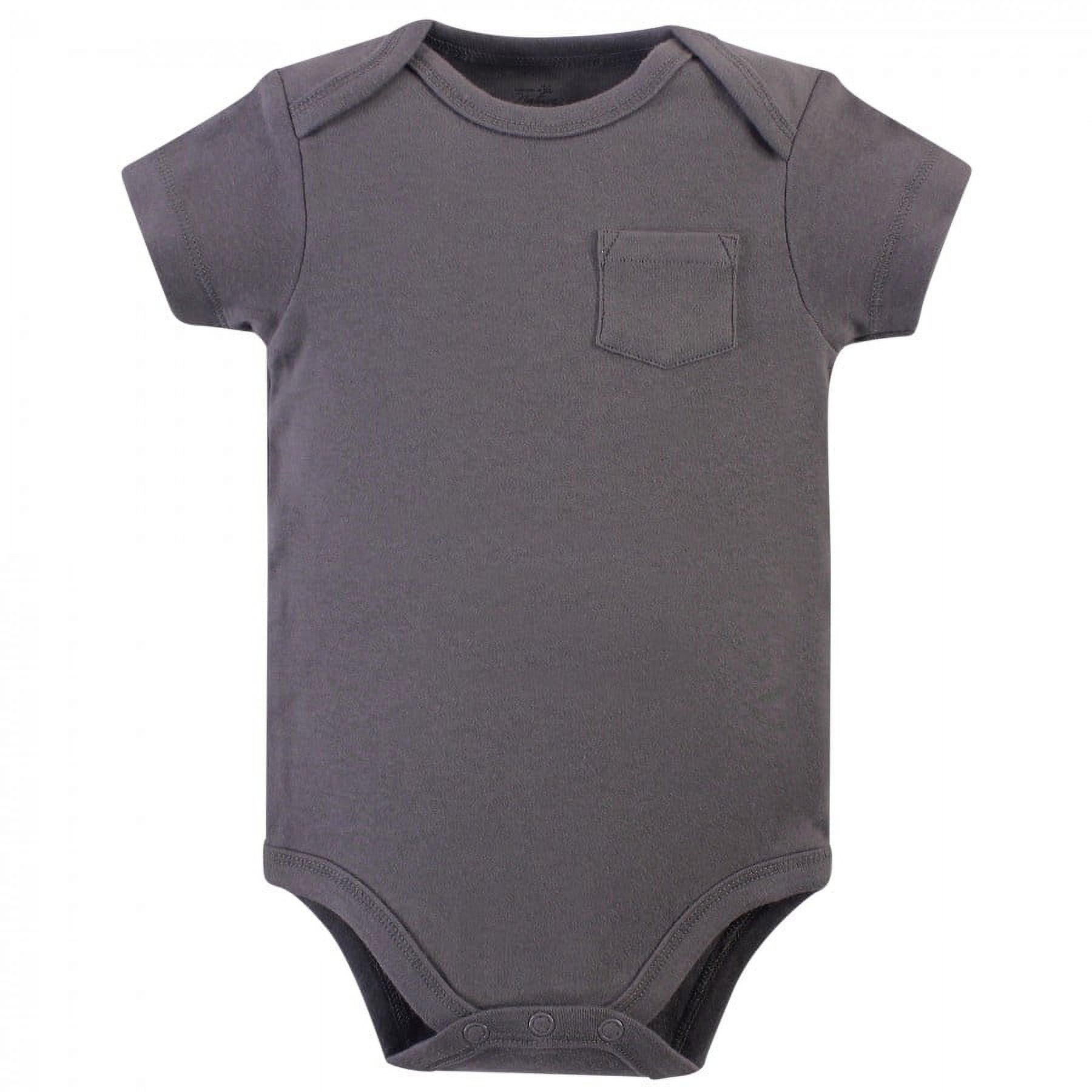 Touched by Nature Baby Boy Organic Cotton Bodysuits 5pk, Boho Fox, 0-3 Months