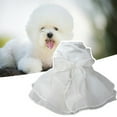 thumbnail image 4 of Elegant Pet Wedding Dress - Lace Bow-Knot Party Dress-up White Princess Dress for Dogs in Summer, 4 of 8