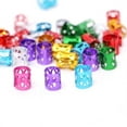thumbnail image 2 of 1Set Dread Lock Adjustable Hair Braid Cuff Clip Beads Tube Rings Accessories, 2 of 7