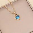 thumbnail image 2 of PVCS Collier Mode Multicolore pour Femmes Chaîne de Clavicule en Cristal Pendentif, 2 of 4
