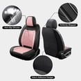 thumbnail image 6 of Car Seat Covers Full Set Fit for Mercury Mariner 2005-2011, Premium Faux Leather Seat Protectors, Breathable, Waterproof & Anti-Slip Full Wrapping Edge Seat Covers (Black&Pink, Full Set), 6 of 7