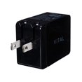 thumbnail image 3 of VITAL Leather Look Finish Wireless Charger with Qualcomm® Quick Charge™ Technology - Black Leather Look Finish | Fast Charging, Qi-Enabled, Sleek Design | Ideal for Modern Home and Office Spaces, 3 of 5