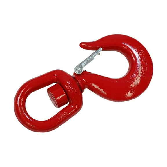 1 Ton Alloy Swivel Hoist Hook W/ Safety Latch