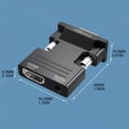 thumbnail image 5 of Milue VGA to HDMI-compatible Converter Adapter 1080P VGA Adapter For PC Laptop HDTV, 5 of 16