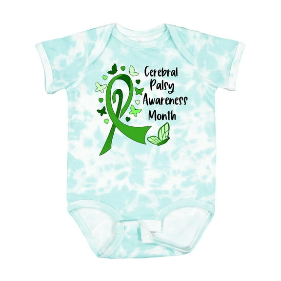 Inktastic Cerebral Palsy Awareness Month Butterflies Boys or Girls Baby Bodysuit