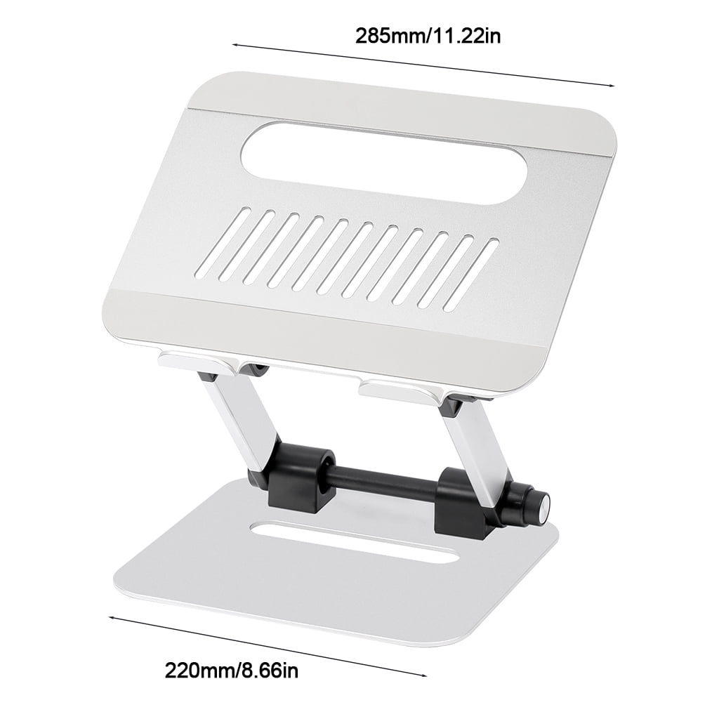 Boneruy Foldable Adjustable Laptop Extension Rack Cooling Holder Notebook Pad Bracket