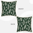 thumbnail image 3 of ZNDUO Throw Pillow, 16"x16" Bed Pillow and Couch Pillows - Indoor Decorative Pillows，Dark Green Plant Leaves Throw Pillow, 3 of 8