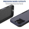 thumbnail image 4 of for iPhone 16 Pro Max Case, Military-Grade Drop Phone Case iPhone 16 Pro Max, Heavy Duty 2 in 1 Full Body Rugged Shockproof Protection Hybrid Hard PC Bumper Drop Protective Girls Women Men ,Darkblue, 4 of 5