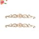 thumbnail image 3 of EeaseMX 2 piezas de flores adhesivas para tallar madera, delicadas flores para la cabeza de la puerta, apliques creativos de madera maciza para muebles, decoración de puertas de gabinetes, tamaño 2, 3 of 7