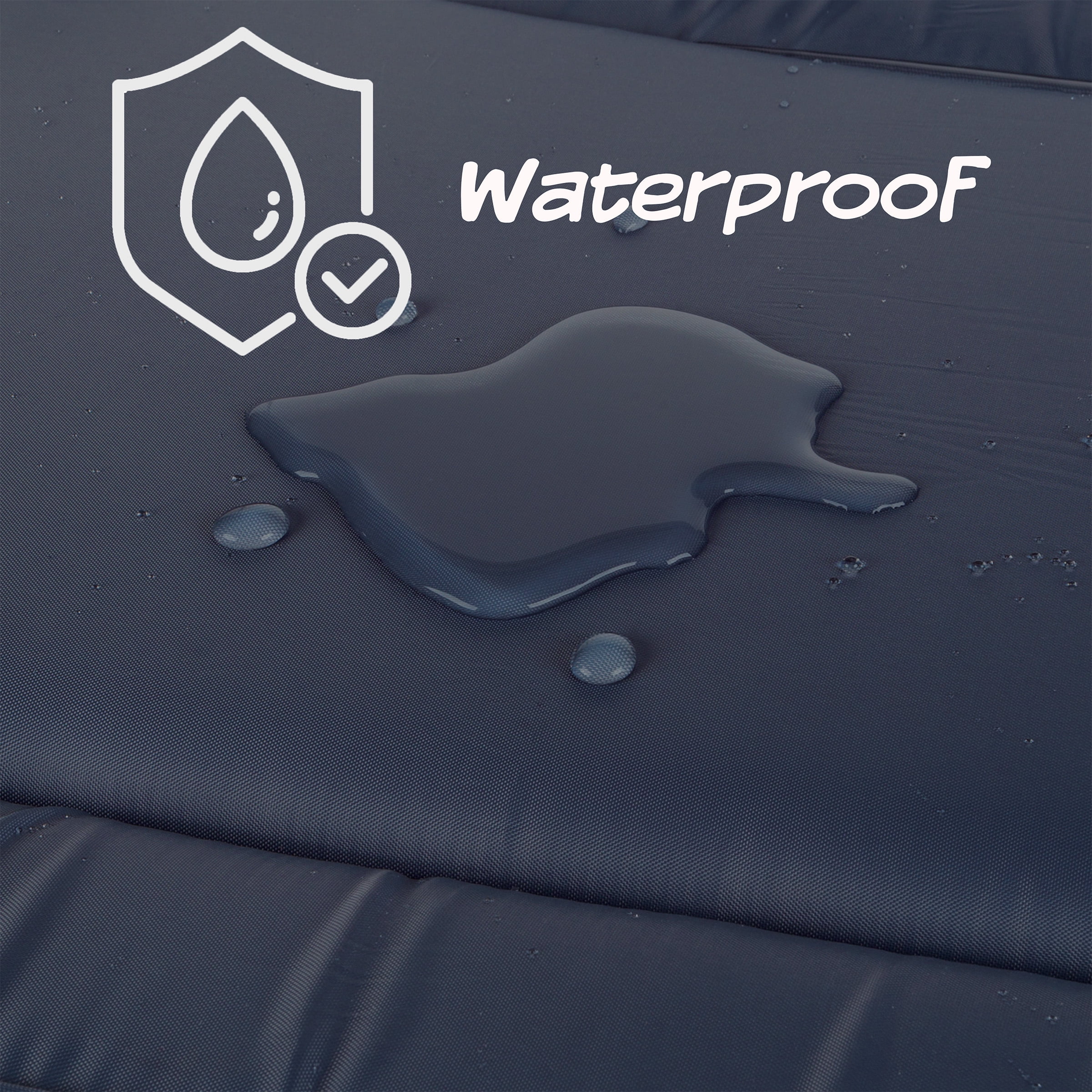 PETMAKER Waterproof Dog Crate Bed - Navy Blue, 38.75" x 25"