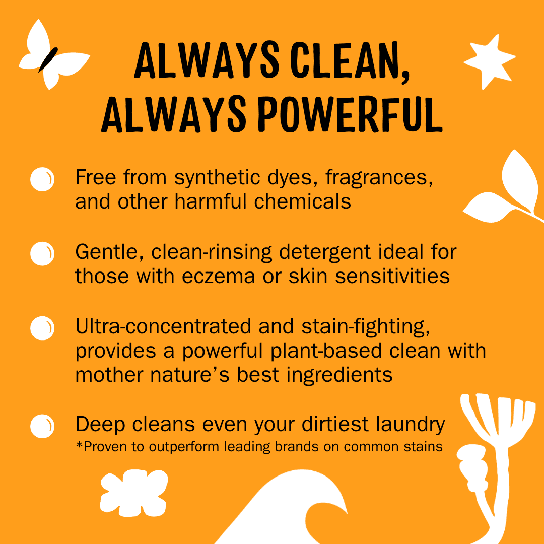 Molly's Suds Original Laundry Detergent Powder | Gentle for Sensitive Skin | Earth-Derived Ingredients, Stain Fighting | 120 Loads (Citrus Grove)