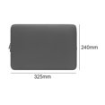 thumbnail image 3 of Bolsa Para Portátil Estuche para computadora portátil para Macbook Air Notebook Travel Carrying Bag (Gris 12.5 pulgadas), 3 of 5