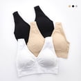 thumbnail image 4 of Neinkie Seamless Mesh Lace Bras for Women Wirefree Comfortable Padded Lift Push Up Thin Soft Back Smoothing Bra, 4 of 6