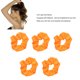 thumbnail image 3 of Gomas Para El Cabello ANGGREK Elásticas Luminosas Compactas Y Seguras Naranja 5 Piezas Con Luz LED, 3 of 8