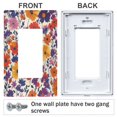 thumbnail image 3 of Yayeee Rocker Switch Wall Plate 3-Gang 6.5"x4.6" Home Decorative Outlet Cover, Colorful Flowers Pattern, 3 of 6