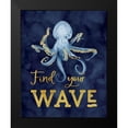 thumbnail image 2 of Reed, Tara 12x14 Black Modern Framed Museum Art Print Titled - Deep Blue Sea IX on Navy, 2 of 5
