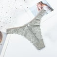 thumbnail image 2 of Rovga Women Panties Females Lace Panty Grey Basic Thongs 1 Pcs, 2 of 3