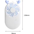 thumbnail image 2 of Powerful Mini Table Fan, Portable Electric Fan with 800 NAH Battery, Quiet Portable Desk Fan for Home or Outdoor Travel, 2 of 5