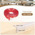 thumbnail image 2 of Protector de bordes, 16.4ft (5M) x 0.4" (10MM) Guardias de esquina de muebles transparentes con adhesivo fuerte, parachoques de seguridad con 4 protectores de esquinas para mesas y armarios, 2 of 6